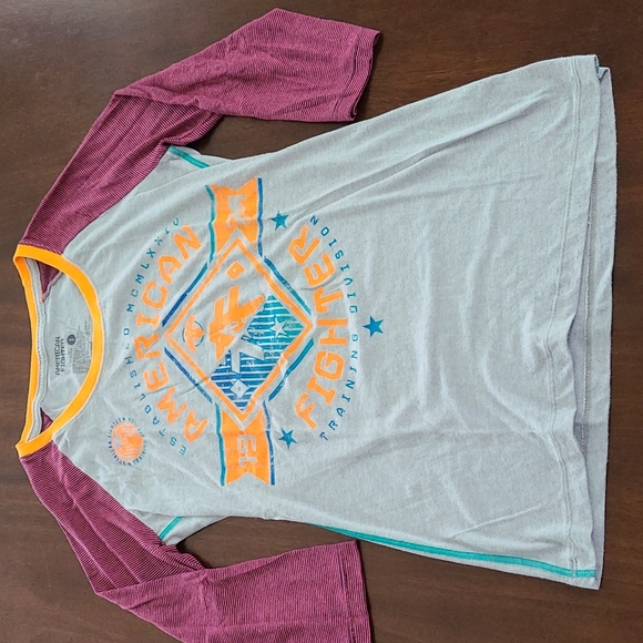 American Fighter Baseball Tee - Picture 1 of 6
